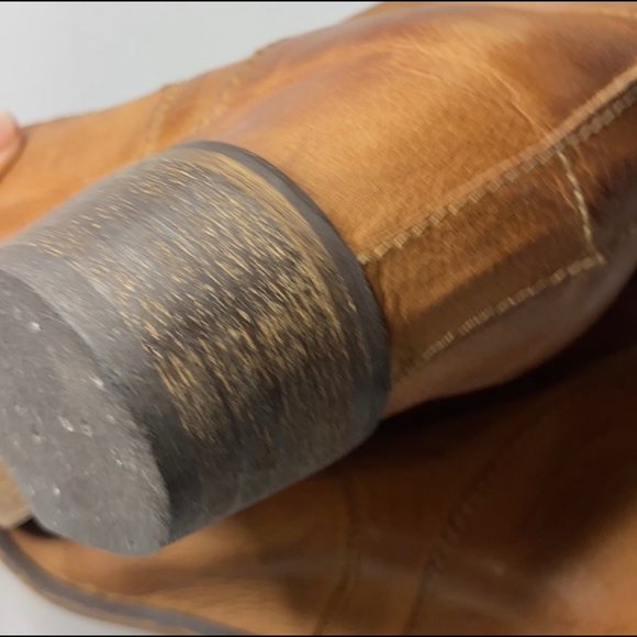 Matisse Paulie Cognac Brown Leather Lace Up Boot Size 8 - Picture 7 of 10